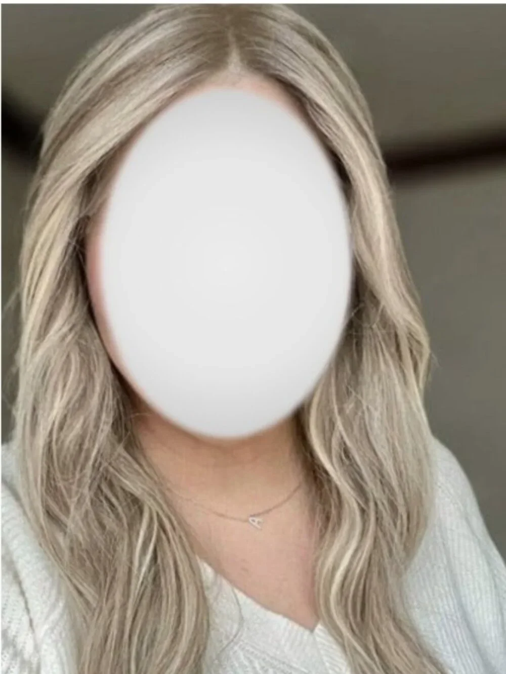 Maylene- Blonde Balayage Remy: Human Hair Lace Front Wig- 18